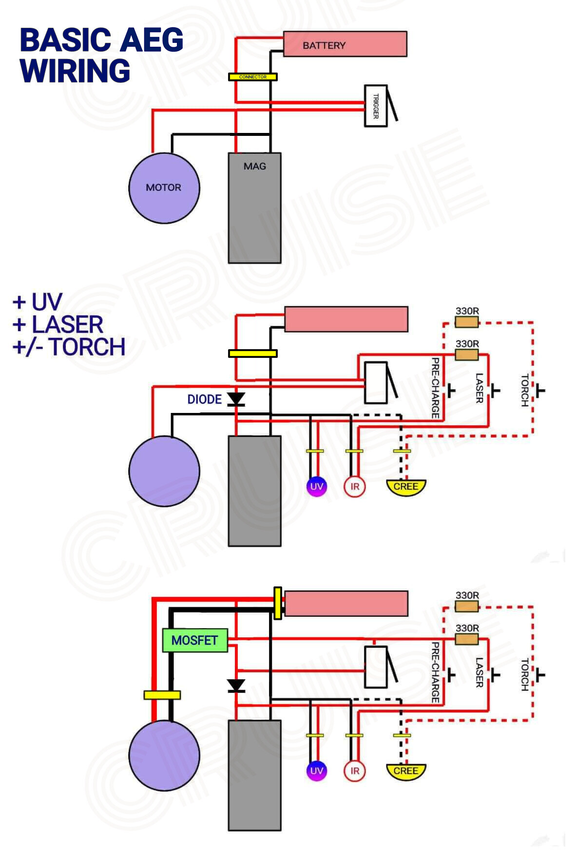 WIRING TIPs and MOSFET Circuit Diagrams - Electronics - Gel Blaster Forum